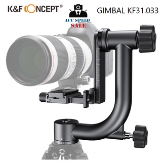 K&amp;F Concept KF31.033 Professional Gimbal Head Heavy Duty Metal 360 องศา Panoramic ขาตั้งกล้อง Head