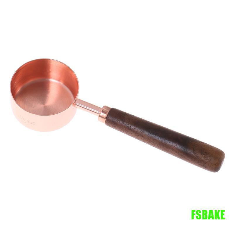 fsbake-ช้อนตวง-ด้ามจับไม้วอลนัท-ทองแดง-สําหรับทําเบเกอรี่-4-ชิ้น-kcb