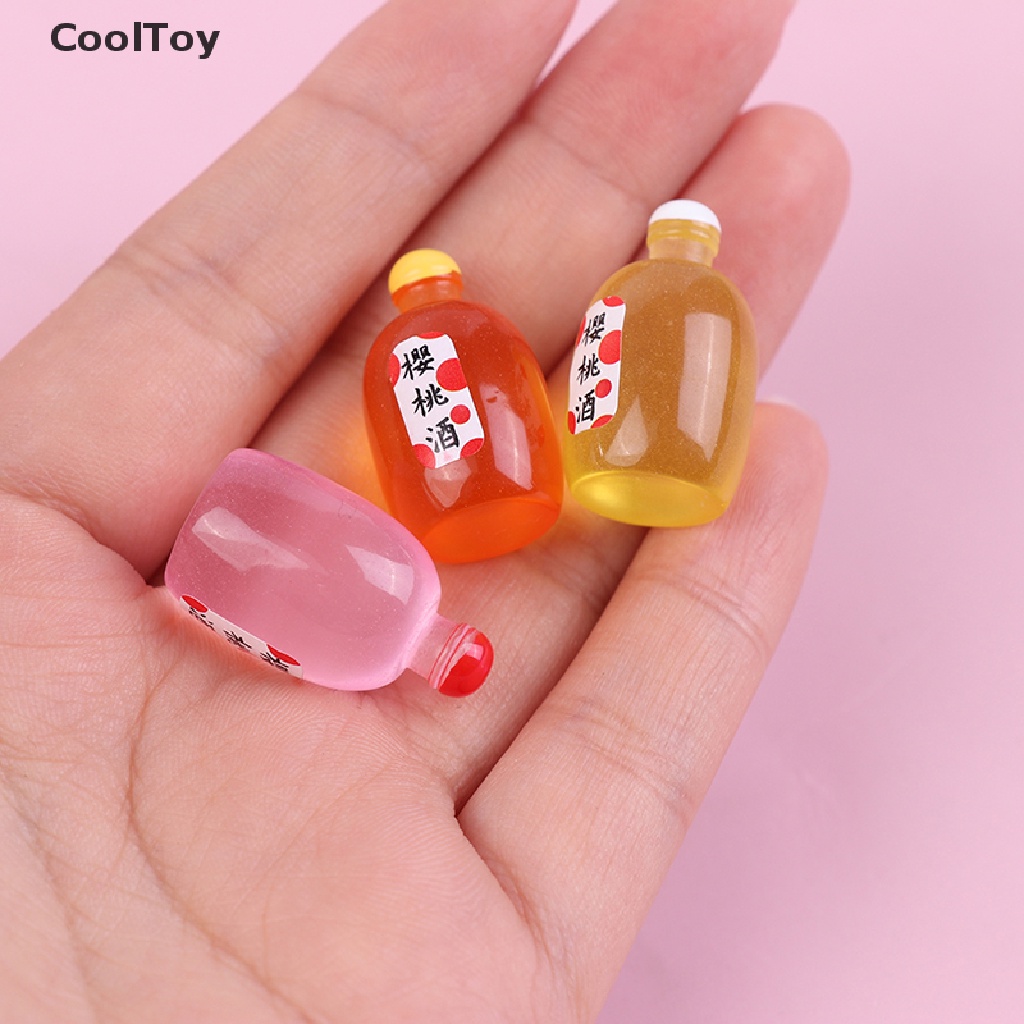 cooltoy-ขวดไวน์ผลไม้จิ๋ว-1-12-อุปกรณ์เสริม-สําหรับบ้านตุ๊กตา-10-ชิ้น