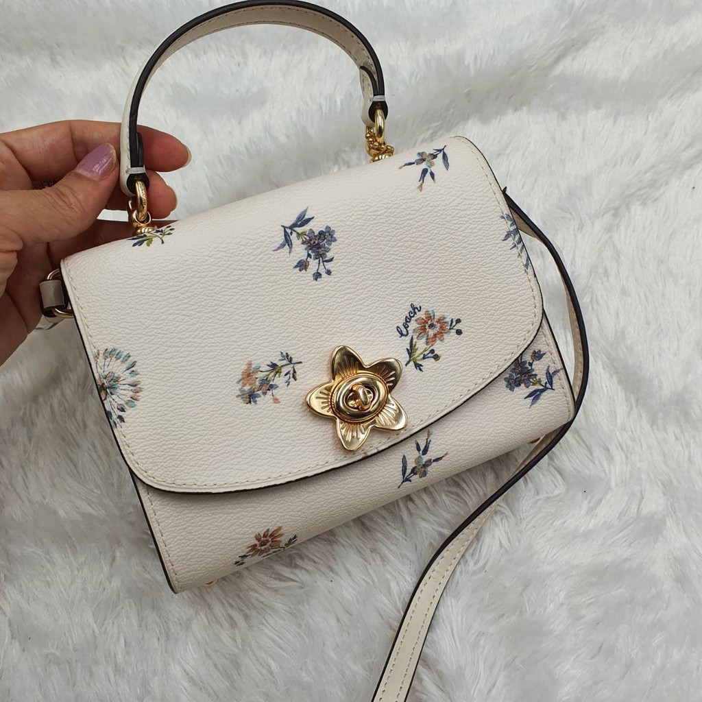 COACH Micro Tilly Top Handle with Dandelion Floral Print