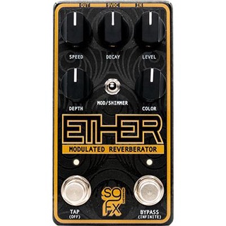 Solid Gold Fx "Ether" Reverb pedal with Vibrato, Tremolo, Harmonic Tremolo modulation เอฟเฟคกีต้าร์ไฟฟ้า