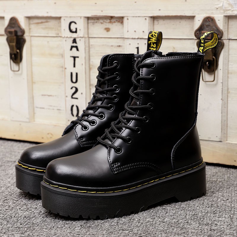 Dr. Martens 1462 รองเท้าบู๊ทส์มาร์ตินผ้าหนังแต่งซิป | Shopee Thailand