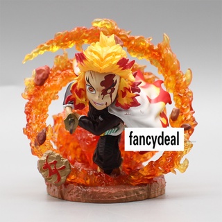 โมเดลฟิกเกอร์ Anime Demon Slayer Gk Rengoku Kyoujurou Q Ver. Pvc ขนาด 10 ซม. ของสะสมของสะสม