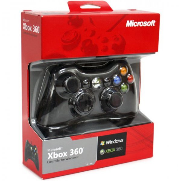 ภาพสินค้าจอย XBox 360 แบบมีสาย สำหรับเล่นกับคอม (Xbox controller)(จอยคอม Xbox)(จอย X-Box 360)(จอยคอม)(จอย PC) จากร้าน tigergames บน Shopee ภาพที่ 1