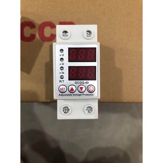 ป้องกันไฟตก ไฟเกิน 40A 63A 230V ปรับตั้งค่าแรงดันสูงต่ำ,ค่ากระแส,หน่วงเวลา เองได้