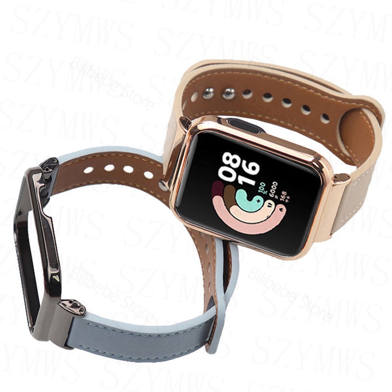 ภาพหน้าปกสินค้าเคสนาฬิกาข้อมือ สายหนัง พร้อมเคสโลหะ แบบเปลี่ยน สําหรับ Xiaomi Watch 2 Lite Xiaomi POCO จากร้าน szymws.th บน Shopee