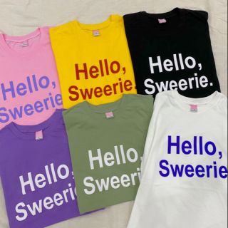 New!! เสื้อยืด​โอเวอร์​ไซส์​ สกรีนลาย​Hello,