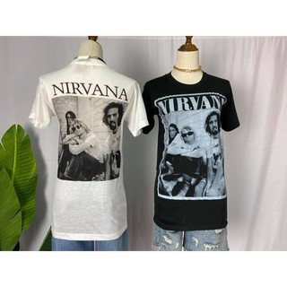 เสื้อยืด สีดำ Nirvana