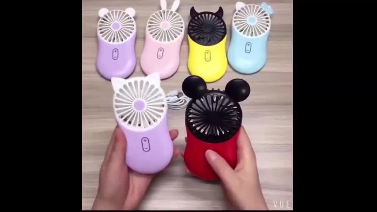 สินค้าราคาถูก-พัดลม-มินิ-พัดลมพกพา-พัดลมมิกกี้-mini-handle-fan-พัดลม-พัดลมมือถือ-พัดลมราคาถูก-พัดลมน่ารัก