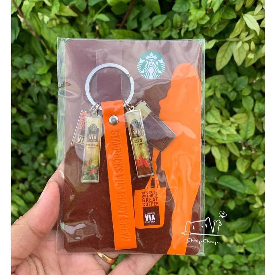 สตาร์บัคส์-พวงกุญแจ-starbucks-via-keychain-ของใหม่มือ-1-ของแท้-100