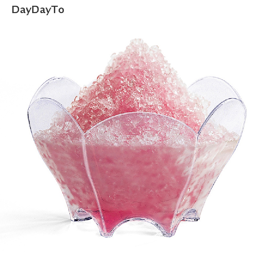 daydayto-ถ้วยพลาสติกใส-ลายดอกไม้-สําหรับใส่ไอศกรีม-มูส-ขนมหวาน-24-ชิ้น