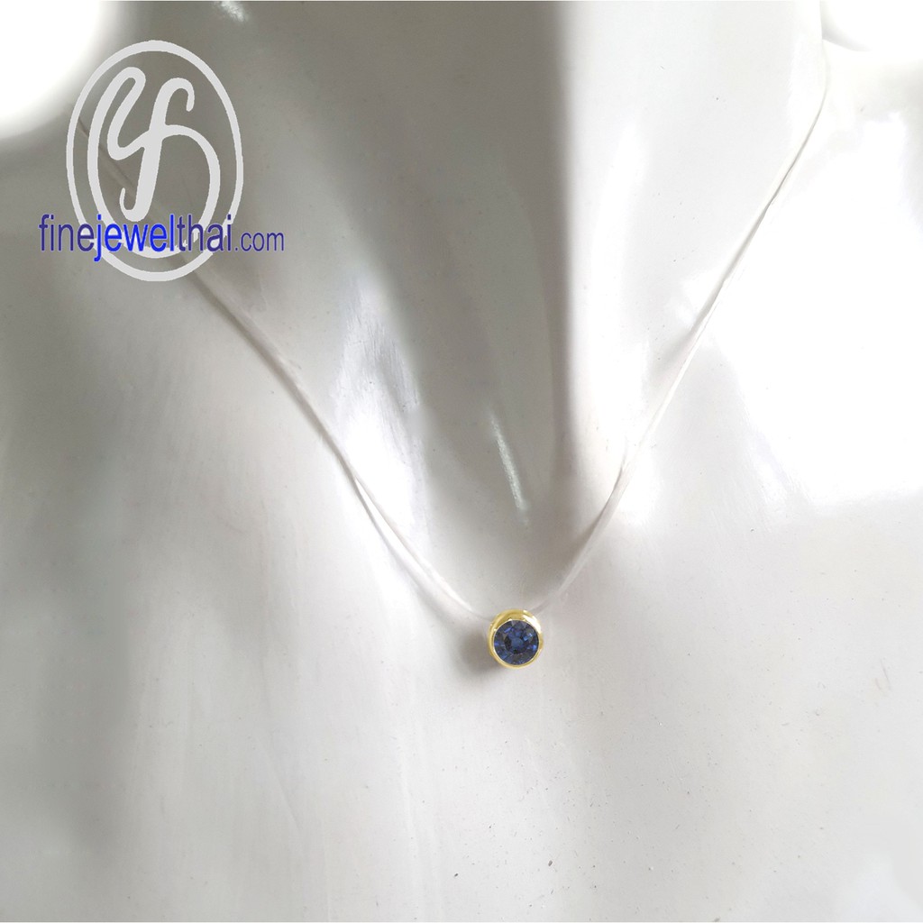 finejewelthai-จี้ไพลิน-ไพลิน-จี้พลอย-พลอยประจำเดือนเกิด-blue-sapphire-silver-pendant-birthstone-p1086bl00-ราคาต่อชิ้น