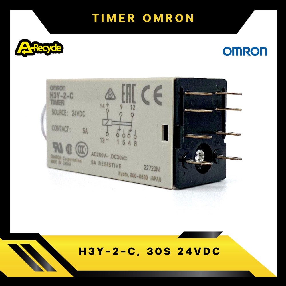 omron-h3y-2-c-30s-24vdc-timer-relay-omron-2-contact-8-ขา