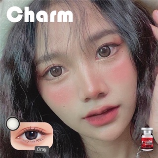 ✨ Charm gray (Lovely lens) ขนาดBig ตาโต (บิ๊กอาย คอนแทคเลนส์ bigeyes)