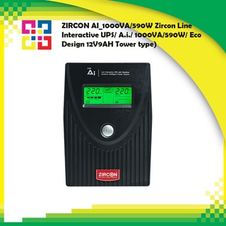 ZIRCON AI_1000VA/590W Line Interactive UPS/ A.i./ 1000VA/590W/ Eco Design 12V9AH