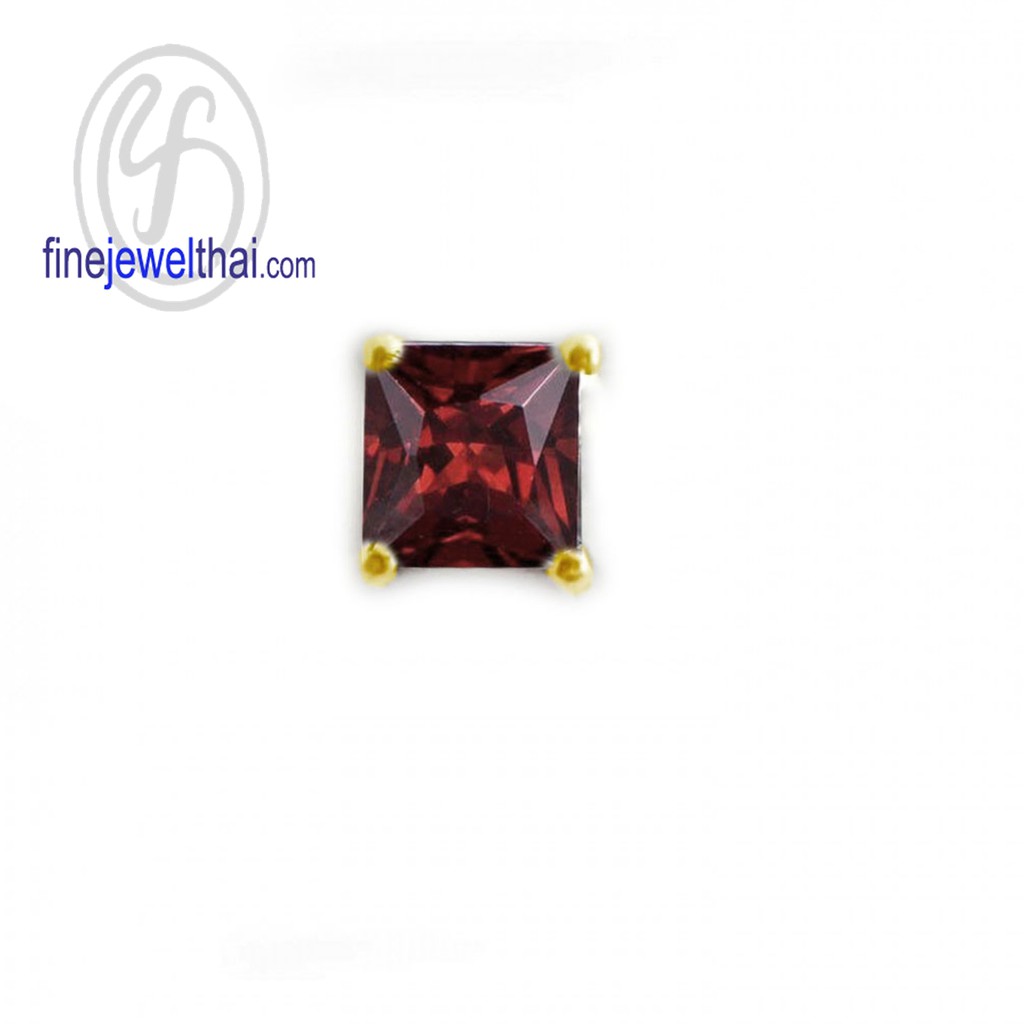 finejewelthai-จี้โกเมน-โกเมน-จี้พลอย-พลอยประจำเดือนเกิด-garnet-silver-pendant-birthstone-p1089gm00-ราคาต่อชิ้น