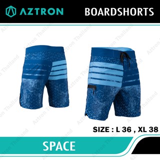 Aztron Polyester Spandex Space Boardshorts กางเกงกีฬา ระบายอากาศได้ดี แห้งไว ใส่สบายไม่ร้อน