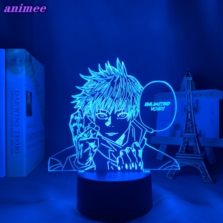 โคมไฟกลางคืน Led รูปอนิเมะ Jujutsu Kaisen Satoru Gojo สําหรับตกแต่งห้องนอน ของขวัญวันเกิด