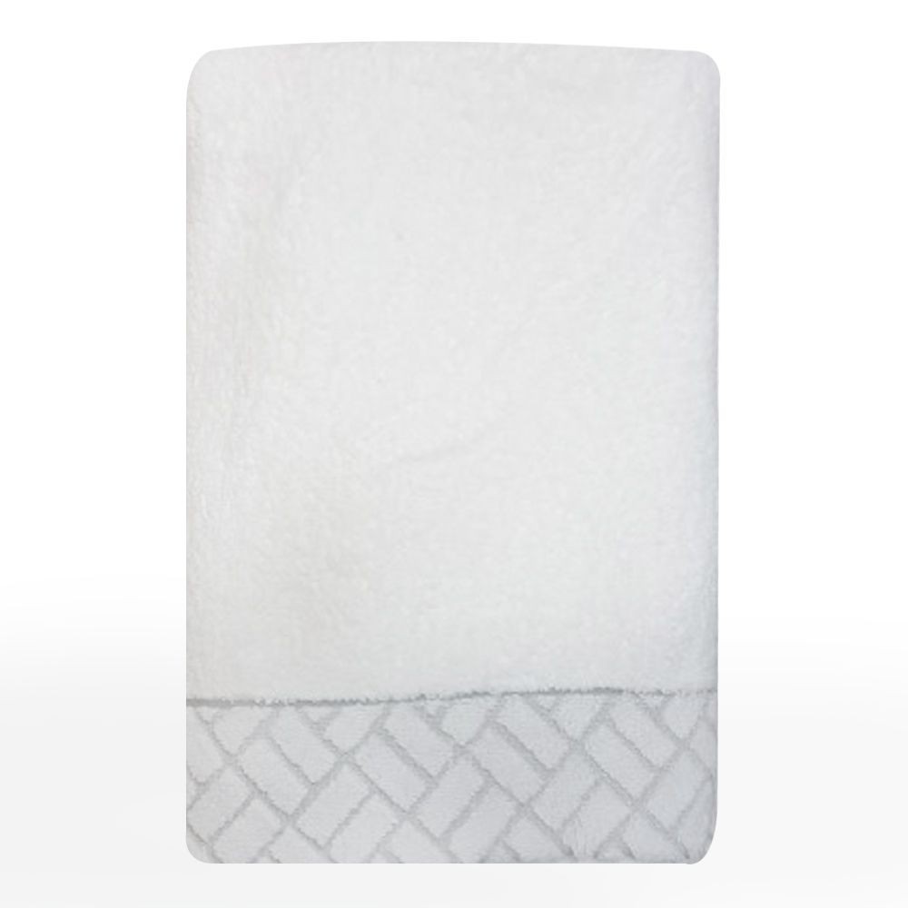 ผ้าขนหนู-style-mosaic-16x32-นิ้ว-สีขาว-ผ้าเช็ดผม-ผ้าเช็ดตัวและชุดคลุม-ห้องน้ำ-towel-style-mosaic-16x32-white