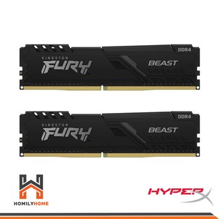 ภาพหน้าปกสินค้าHyperX Fury Beast Black Ram PC 8GB 16GB DDR4 2666 3200 MHz KINGSTON HX426C16FB3/8 แรม DDR4/3200 ซึ่งคุณอาจชอบราคาและรีวิวของสินค้านี้