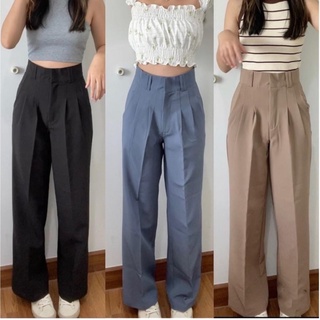 กางเกงขายาวกระบอกกลางรุ่น Chill pants