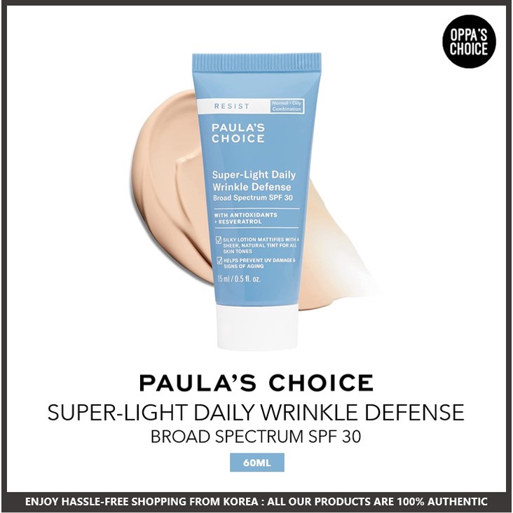 [พร้อมส่ง] Paula's CHOICE SUPER LIGHT DAILY WRINKLE DEFENSE SPF30 60 มล. Shopee Thailand