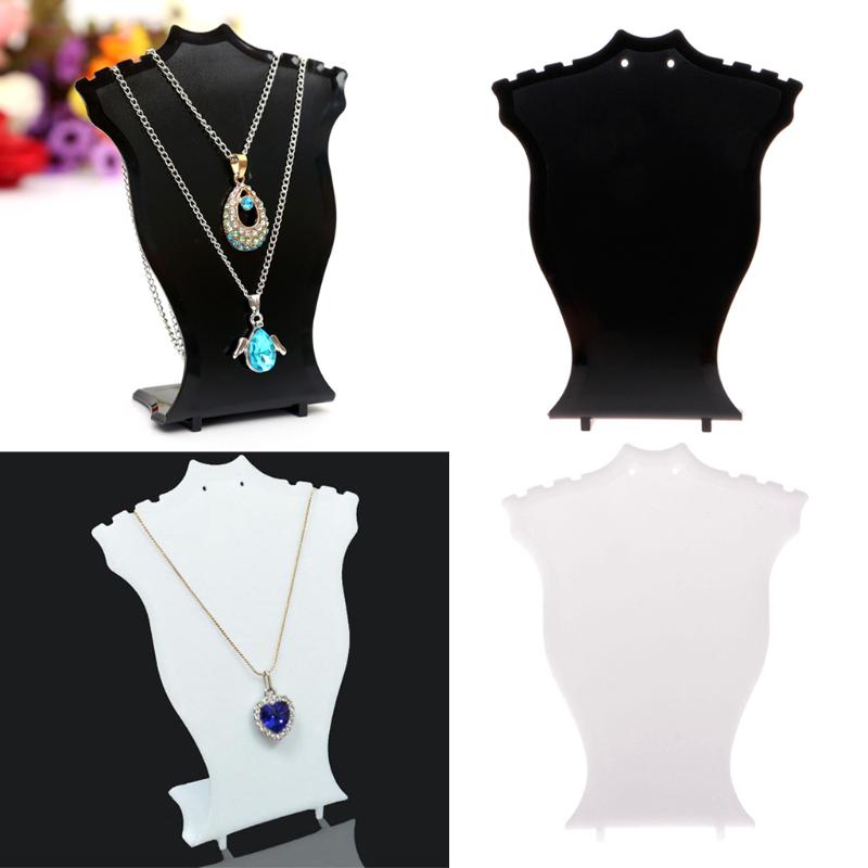 ❤Pendant Necklace Chain Jewelry Bust Display Holder Showcase