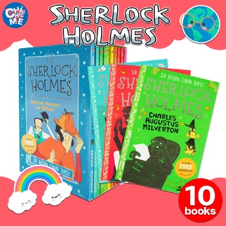 [พร้อมส่ง] ภาษาอังกฤษชุด 10 เล่มThe SHERLOCK HOLMES มีกล่อง สแกน QR Code ที่ปกด้านในเพื่อรับฟังเสียงได้เลย