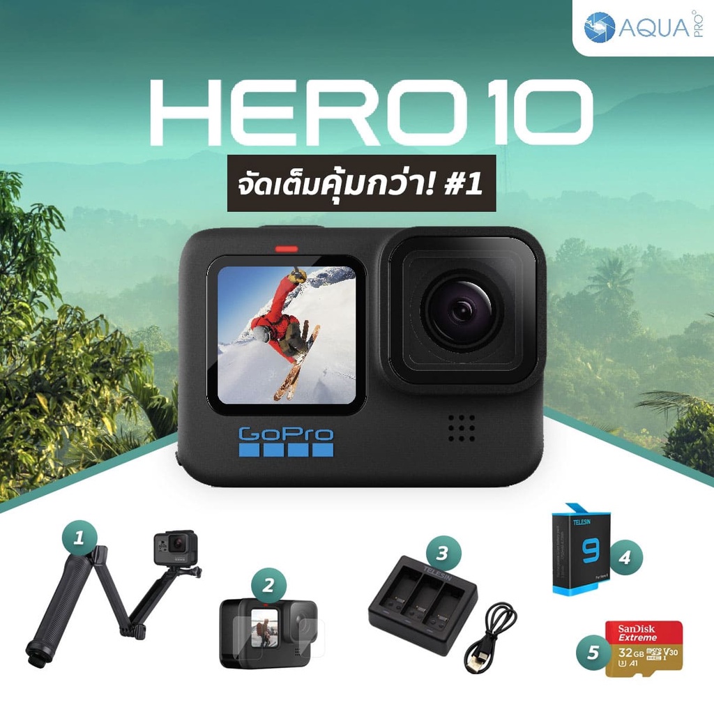GoPro 10 Black จัดเต็มคุ้มกว่า! #1 จ่ายผ่านบัตรเครดิตได้ By Aquapro ...