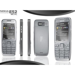 ภาพขนาดย่อของภาพหน้าปกสินค้าโทรศัพท์แท้100% Nokia E52 Bluetooth WIFI GS 3G จอสี กล้อง5MP เพิ่มเมมได้ ตัวเลขใหญ่ โทรศัพท์ปุ่มกด3G มือถือ จากร้าน hy_aa00q6v บน Shopee