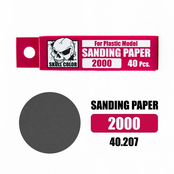 ภาพสินค้าSKull Color 30.207 Sanding Paper 2000 (40 Pcs) SC30207SP2000 (Tool) จากร้าน gunplavillage บน Shopee ภาพที่ 1
