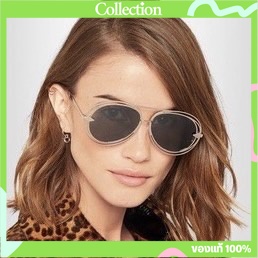 เเว่นกันแดด-karen-walker-gold-d-frame-jacques-with-crazy-tort-sunglasses-kas1601498