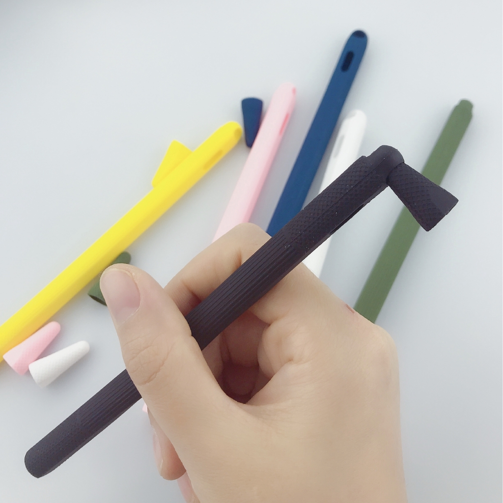 พร้อมส่ง-แท็บเล็ตสไตลัสทัชป้องกันดินสอ-tablet-touch-stylus-pen-protective-cover-for-pencil-2-portable-soft-silicone-case