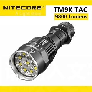 Original NITECORE TM9K TAC Flashlight 9800 Lumens CREE XP-L2 HD LEDs USB-C Rechargeable Tactical พวงกุญแจไฟฉายแบบพกพา