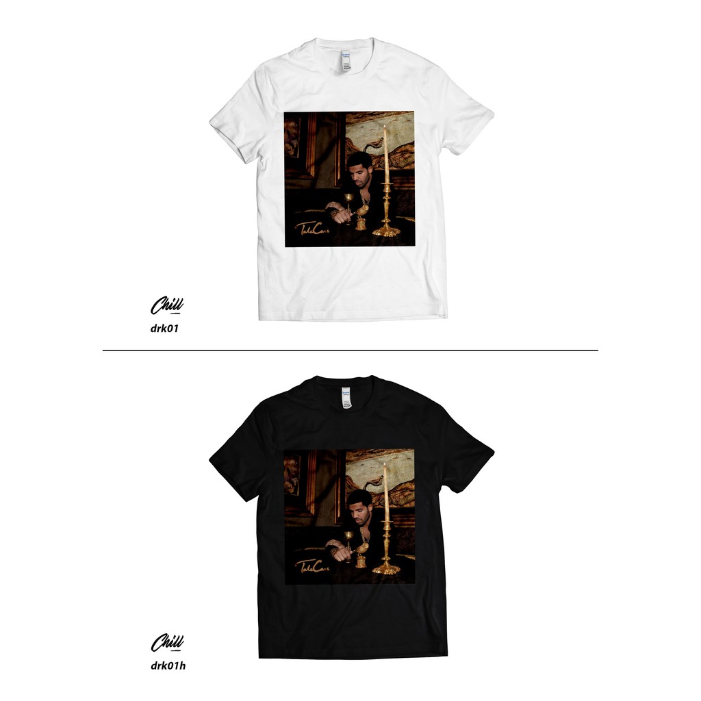 คอลูกเรือเสื้อยืดคอกลมเสื้อยืด-พิมพ์ลาย-drake-1-i-custom-i-music-i-hiphop-i-tshirt-i-gildanผ้าฝ้ายแท้