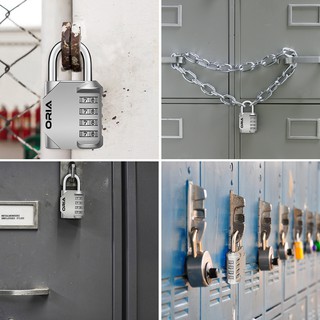 กุญแจรวม 4 หลักสำหรับโรงเรียนยิมและตู้ล็อคเกอร์แบบสปอร์ต (2 ชิ้น)