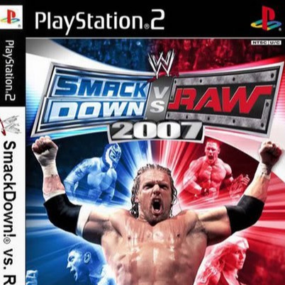 แผ่นเกมส์-ps2-มวยปล้ำ-wwe-smackdown-vs-raw-2007-usa