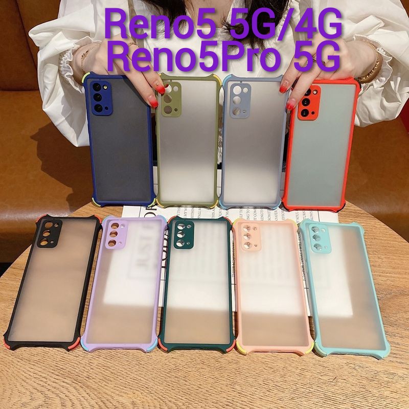 reno5-พร้อมส่งในไทย-เคสขอบนิ่มหลังแข็งขุ่นคลุมกล้อง-oppo-reno5-5g-reno5-4g-reno5pro-5g