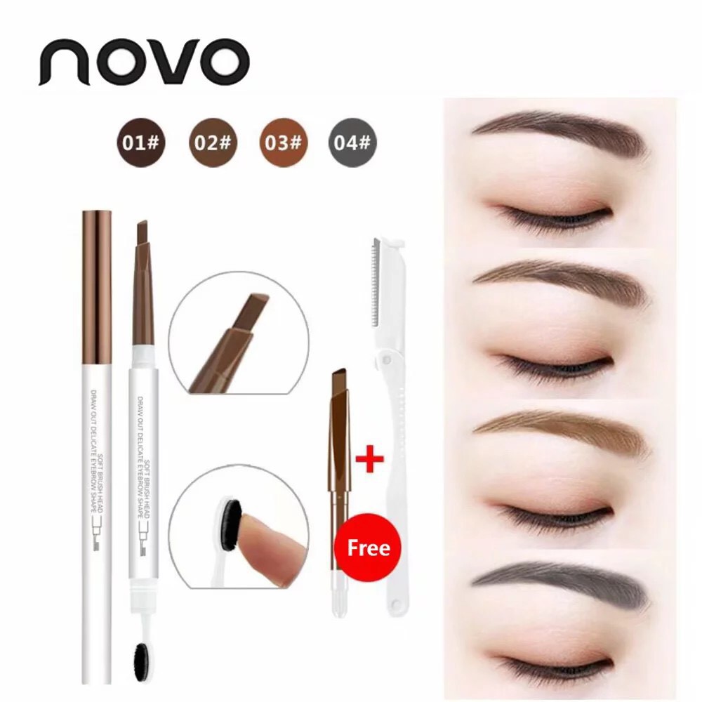 โนโว-novo-precise-shape-eyebrow-5253-ดินสอเขียนคิ้ว-กันน้ำ