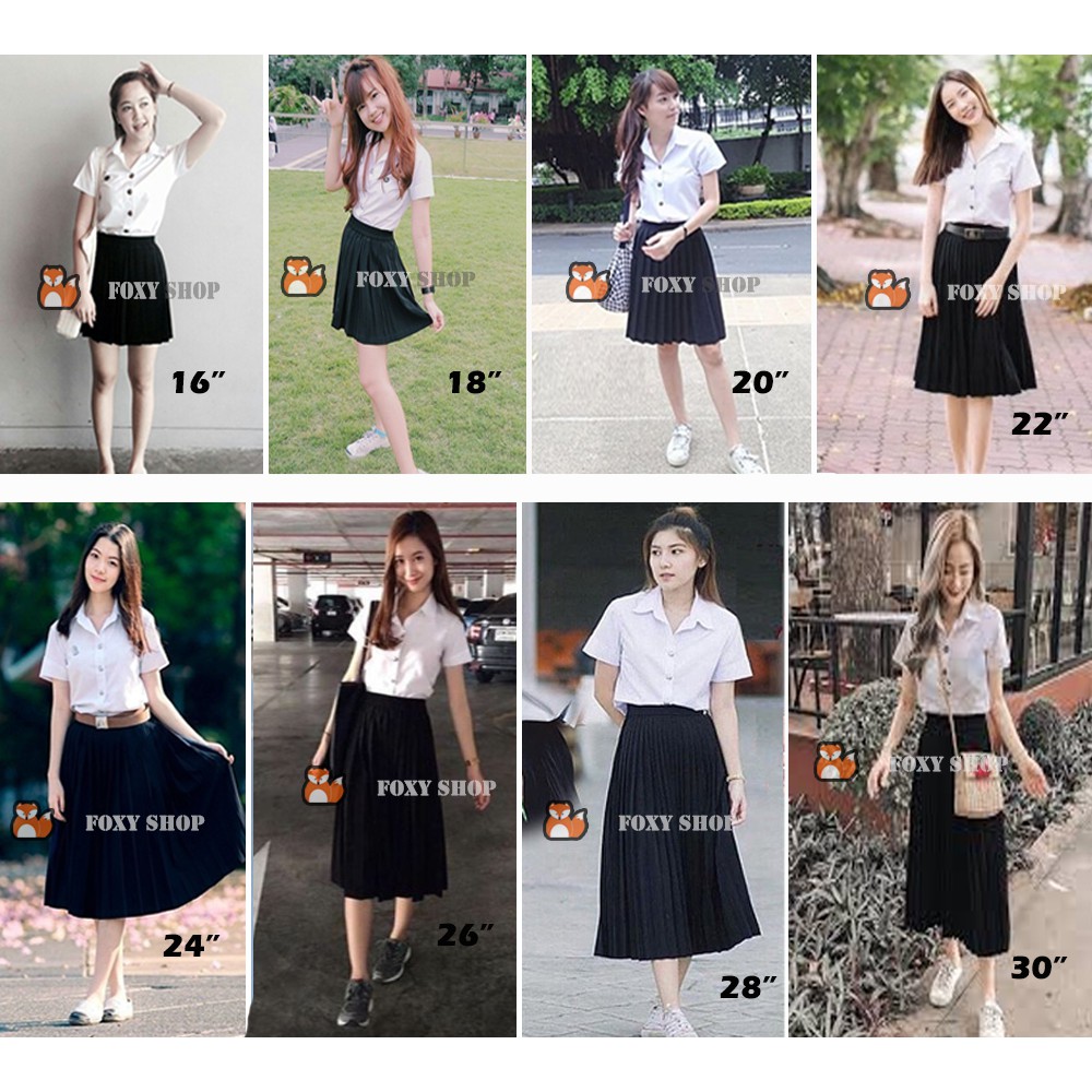 ภาพสินค้ากระโปรงพลีทนักศึกษาจีบทวิส(พร้อมส่ง) จากร้าน i.m.naj บน Shopee ภาพที่ 5