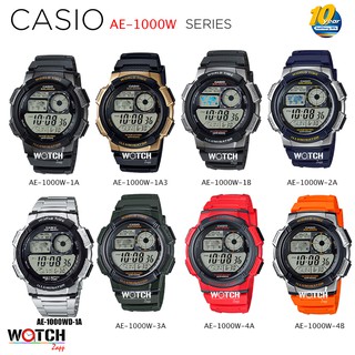 สินค้า นาฬิกา Casio Standard นาฬิกาข้อมือผู้ชาย สายเรซิ่น รุ่น AE-1000W Series