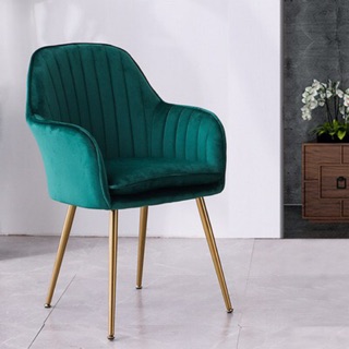 เก้าอี้พิงกำมะหยี่ ทรงสวย เบาะนุ่ม  armchair