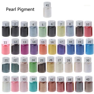 san* 41Color Pearlescent Mica Powder Epoxy Resin Dye Pearl Pigment Jewelry Making 10g