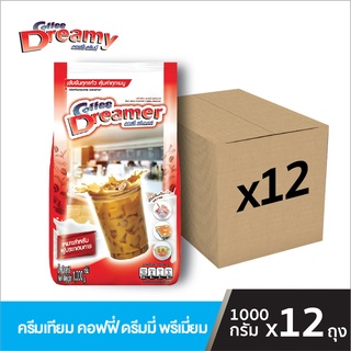 ภาพขนาดย่อของสินค้าCoffee Dreamer ครีมเทียม คอฟฟี่ ดรีมเมอร์ สีแดง จากแบรนด์ดรีมมี่ ขนาด 1,000 กรัม x 12 ถุง (ยกลัง)