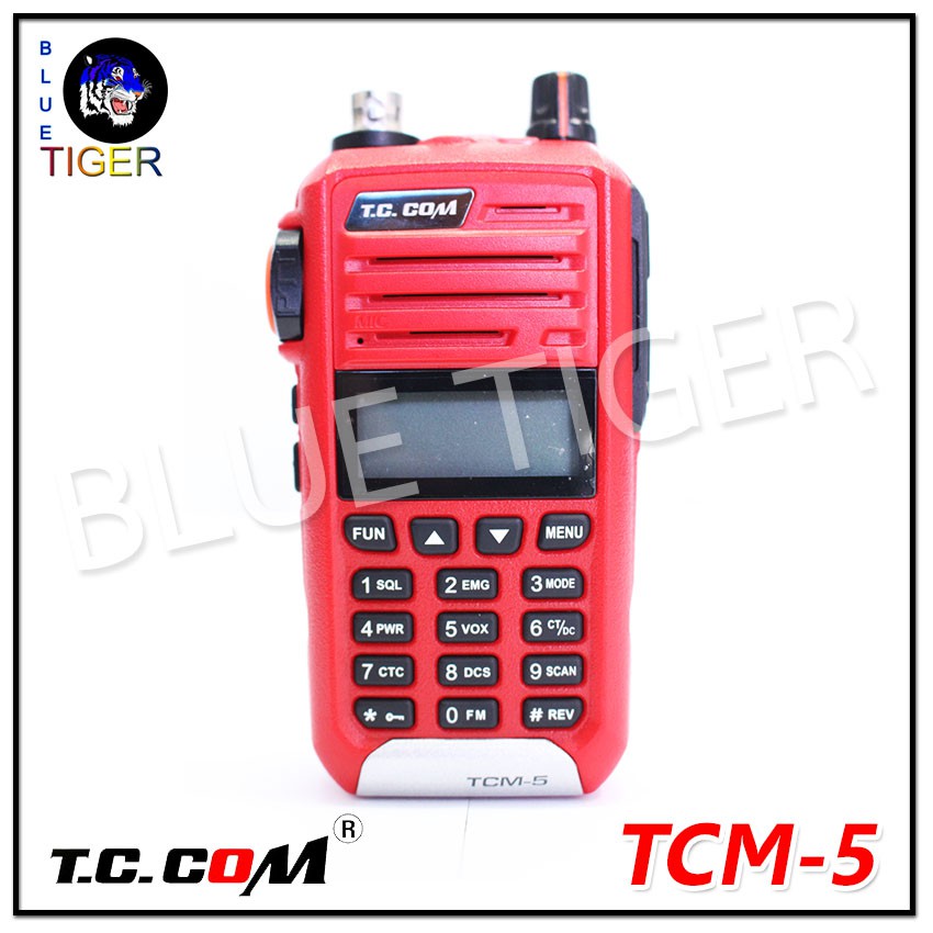 วิทยุสื่อสารราคาถูก-t-c-com-tcm-5-walkie-talkie-5w-สีแดง-ย่าน-245-mhz