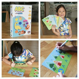 เกมฝึกเขียน ABC Wipe & Clean ฝึกคัด กล่องฟ้า Vanda Learning