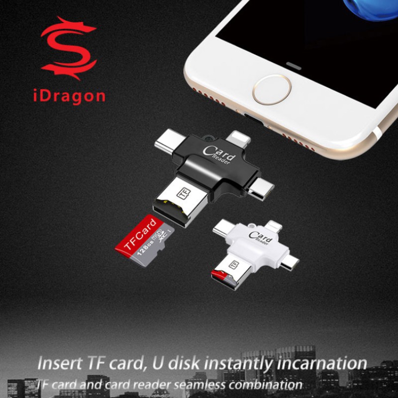 ภาพสินค้าCard Reader โอนถ่ายข้อมูล 3in1 รองรับ Micro SD, TF Card สำหรับ iP, Micro USB, Type-C & USB-A จากร้าน urstylegadget บน Shopee ภาพที่ 3