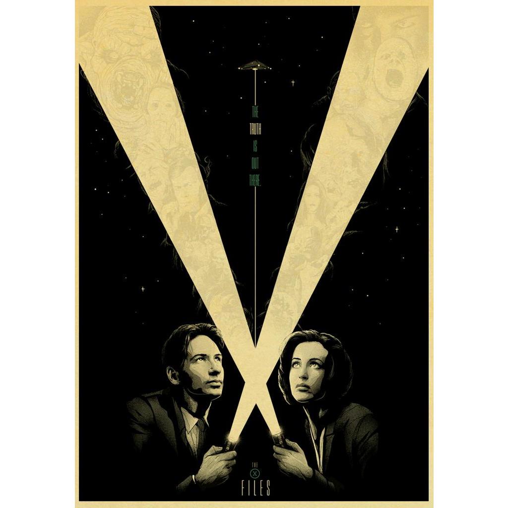 สติ๊กเกอร์โปสเตอร์ The X - Files Alien Ufo สําหรับตกแต่งห้อง | Shopee ...