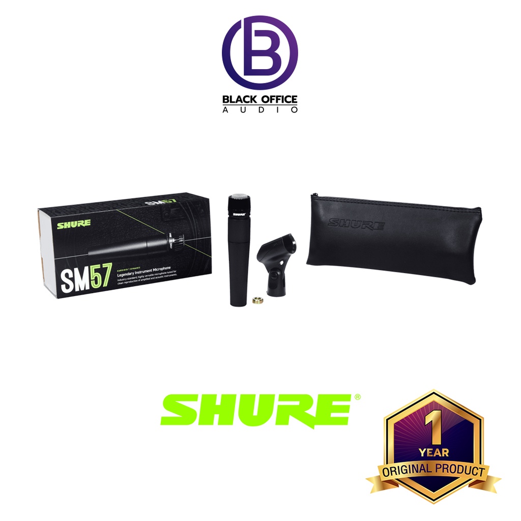 shure-sm57-lc-ไมค์จ่อเครื่องดนตรี-ไมค์จ่อตู้แอมป์-ไมค์ไดนามิค-blackofficeaudio