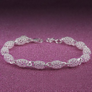 เครื่องประดับเงินสร้อยข้อมือสตรีเงินแท้ 925 สร้อยข้อมือกำไลข้อมือกำไลข้อมือ